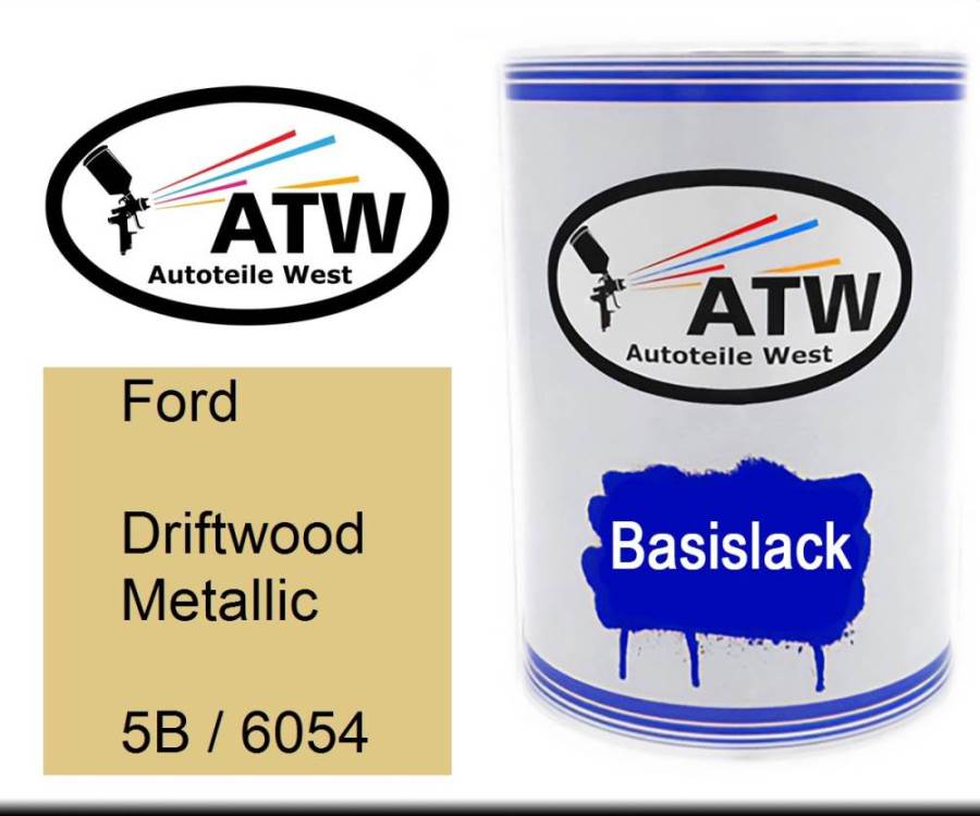 Ford, Driftwood Metallic, 5B / 6054: 500ml Lackdose, von ATW Autoteile West.